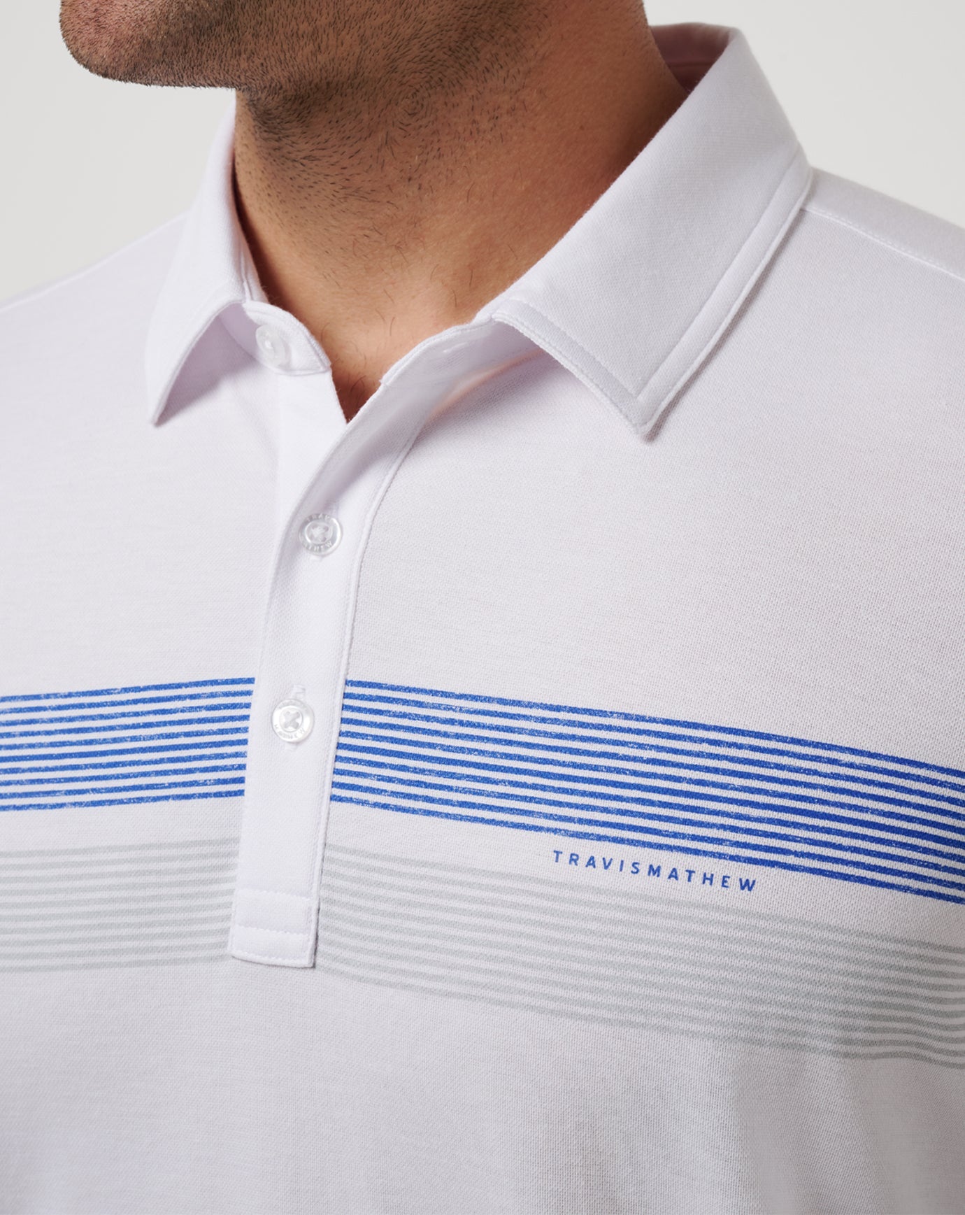 White Travis Mathew Cincinatti Reds Top Recruit Polo