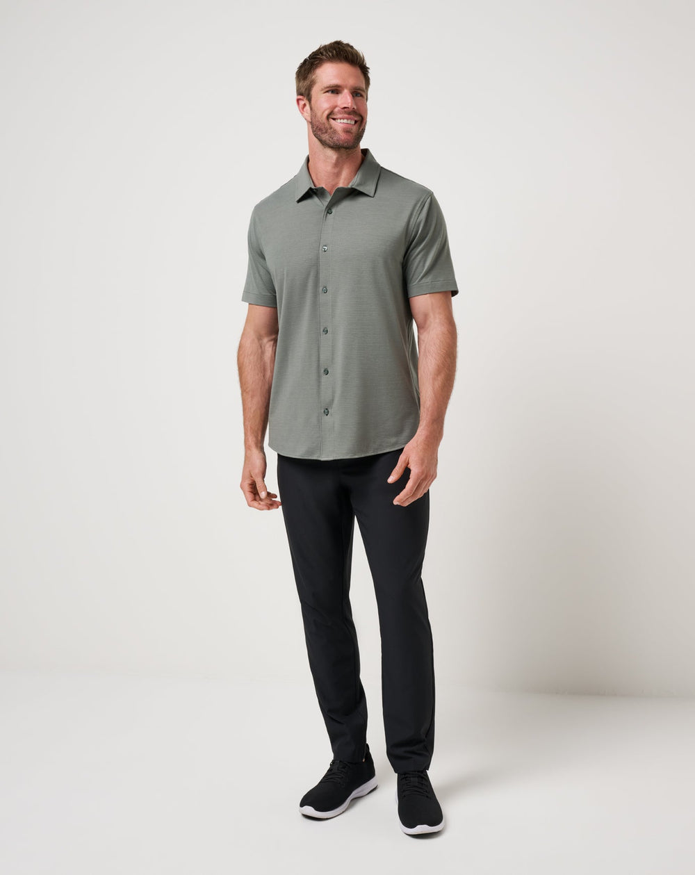 Dark Olive Travis Mathew The Heater Button-Up