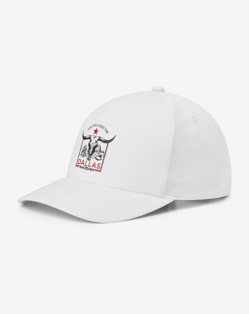 White Travis Mathew Down South Dallas Snapback Hat